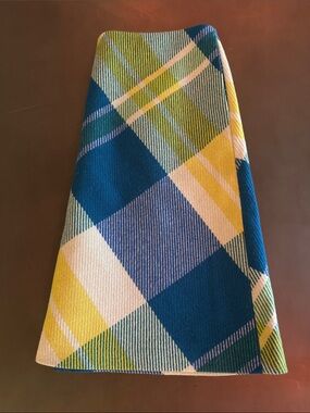 Boden Blue, Yellow & Green Plaid Skirt